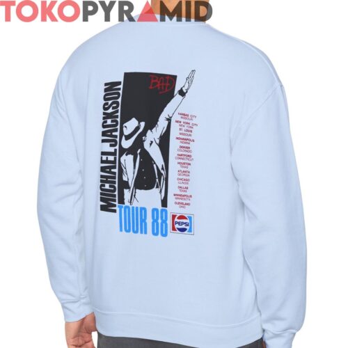 Vintage 1988 Michael Jackson Bad Tour Shirt Double sided