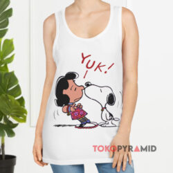 Vintage 1988 Peanuts Gang Snoopy Kissing Lucy Yuk Shirt 2 Vintage 1988 Peanuts Gang Snoopy Kissing Lucy Yuk Tank Top