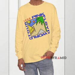 Vintage 1988 Pink Floyd World Tour Yellow Long sleeved