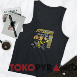 Vintage 1988 Pittsburgh Steelers Jack Davis Cartoon NFL T-shirt 3 Vintage 1988 Pittsburgh Steelers Jack Davis Cartoon Nfl T shirt Black TankTop