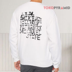 Vintage 1988 R e m Turn You Inside Out Sweatshirt Back