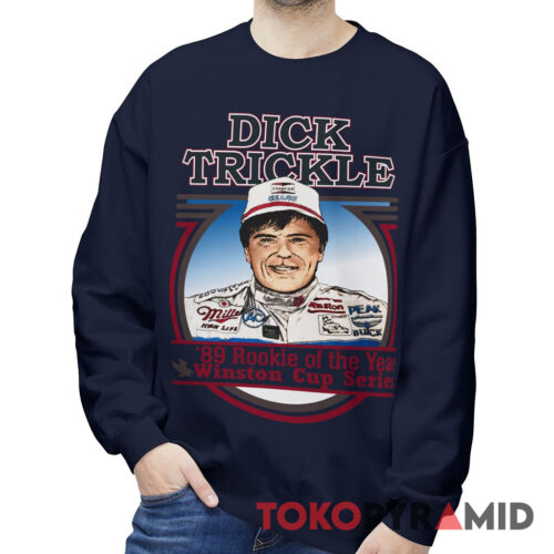 Vintage 1989 Dick Trickle Nascar T shirt Rookie Of The Year Winston Cup Series Sweatshirt