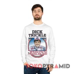 Vintage 1989 Dick Trickle Nascar T-shirt Rookie Of The Year Winston Cup Series 2 Vintage 1989 Dick Trickle Nascar T shirt Rookie Of The Year Winston Cup Series White Long sleeved