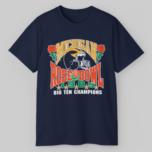 Vintage 1989 Michigan Rose Bowl Big Ten Champions T shirt