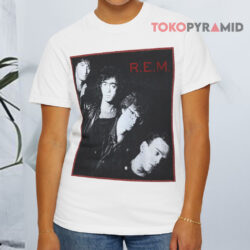 Vintage 1989 Rem Green Tour White T shirt