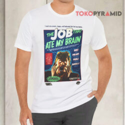 Vintage 1989 The Job That Ate My Brains Ramones Shirt 1 Vintage 1989 The Job That Ate My Brains Ramones White T shirt