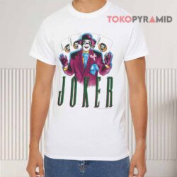 Vintage 1989 The Joker Batman Jack Nicholson White T shirt