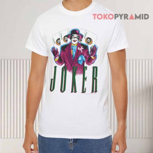Vintage 1989 The Joker Batman Jack Nicholson White T shirt