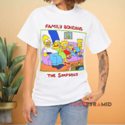 Vintage 1989 The Simpsons Family Bonding White T shirt