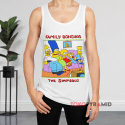Vintage 1989 The Simpsons Family Bonding Shirt 2 Vintage 1989 The Simpsons Family Bonding White Tank Top