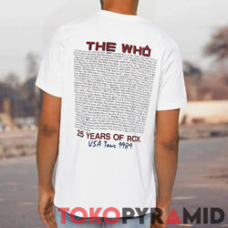 Vintage 1989 The Who 25th Anniversare The Kids Are Alright Tour 2-sided Shirt 2 Vintage 1989 The Who 25th Anniversare The Kids Are Alright Tour 2 sided Back T shirt