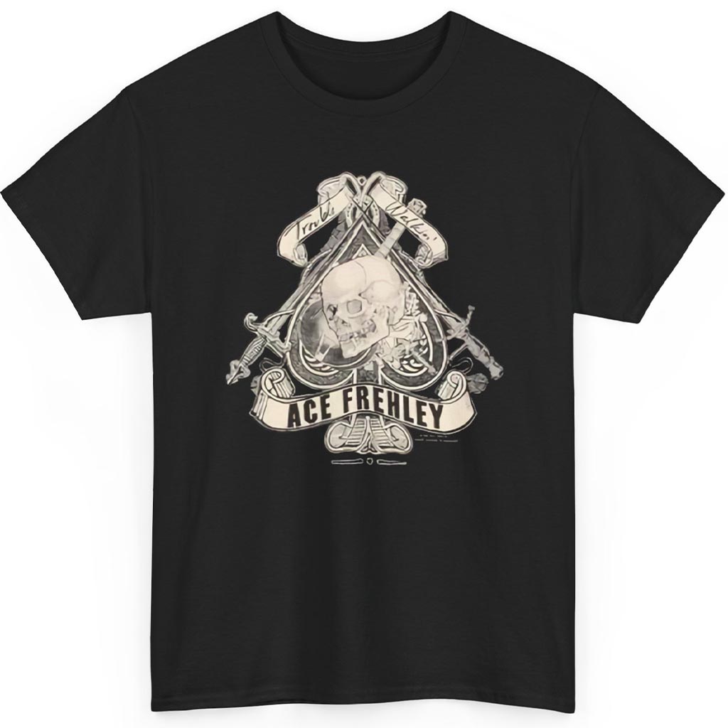 Vintage 1989 Trouble Walkin' Ace Frehley Shirt Vintage 1989 Trouble Walkin' Ace Frehley Shirt