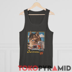 Vintage 1990 3D Emblem Truckers Only Wolf Survivors Shirt 4 Vintage 1990 3d Emblem Truckers Only Wolf Survivors Tank Top