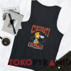Vintage 1990 Bart Simpson Cincinnati Bengals T-Shirt 4 Vintage 1990 Bart Simpson Cincinnati Bengals T shirt Black TankTop