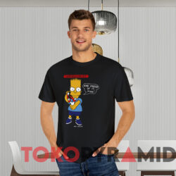 Vintage 1990 Bart Simpson Underachiever And Proud Of It Man T shirt Black T shirt