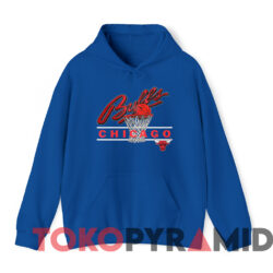 Vintage 1990 Chicago Bulls NBA Basketball T-shirt 2 Vintage 1990 Chicago Bulls Nba Basketball T shirt Blue Hoodie