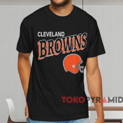 Vintage 1990 Cleveland Browns Logo 7 Shirt Black T shirt