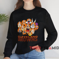 Vintage 1990 Cleveland Browns Looney Tunes Shirt Black Sweatshirt