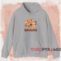 Vintage 1990 Cleveland Browns Looney Tunes Shirt Grey Hoodie