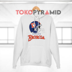 Vintage 1990 Denver Broncos Helmet Logo 7 Print Shirt 2 Vintage 1990 Denver Broncos Helmet Logo 7 Print White Hoodie