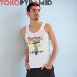 Vintage 1990 Grateful Dead X Bart Simpson Rare White Tank Top