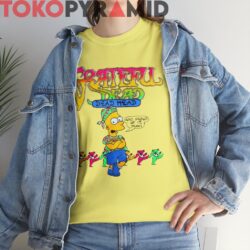 Vintage 1990 Grateful Dead X Bart Simpson Rare Yellow Shirt