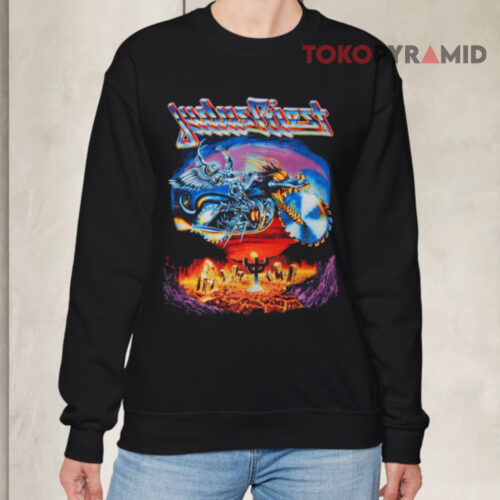 Vintage 1990 Judas Priest Painkiller Tour Black Sweatshirt