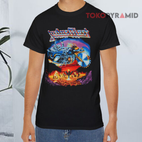 Vintage 1990 Judas Priest Painkiller Tour Black T shirt