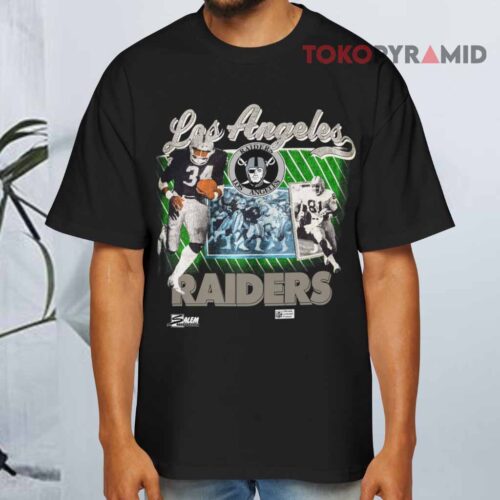 Vintage 1990 La Raiders Bo Jackson Tim Brown Salem Black T shirt