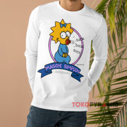 Vintage 1990 Maggie Simpson The Simpsons Shirt 4 Vintage 1990 Maggie Simpson The Simpsons White Long sleeved