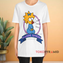 Vintage 1990 Maggie Simpson The Simpsons White T shirt