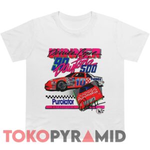 Vintage 1990 Nascar Derrike Cope Neon Daytona 500 Winner T shirt
