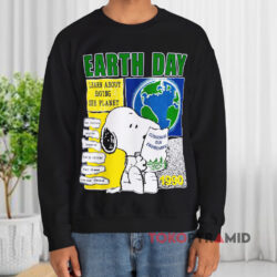 Vintage 1990 Peanuts Snoopy Earth Day Shirt 3 Vintage 1990 Peanuts Snoopy Earth Day Sweatshirt