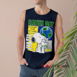Vintage 1990 Peanuts Snoopy Earth Day Shirt 2 Vintage 1990 Peanuts Snoopy Earth Day Tank Top