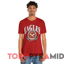 Vintage 1990 Philadelphia Eagles Nfl Nutmeg T shirt Red T shirt