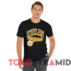 Vintage 1990 Pittsburgh Steelers Logo 7 T shirt Black T shirt