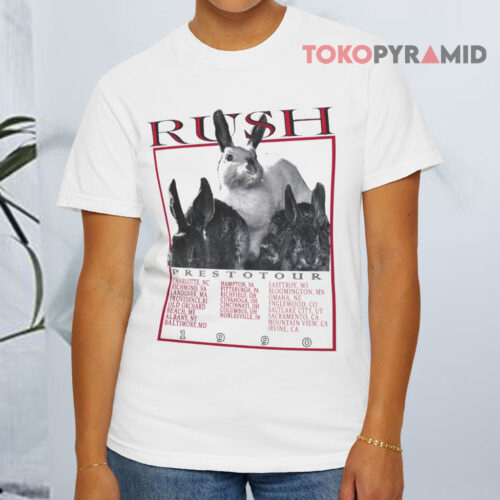 Vintage 1990 Rush Presto Tour White T shirt
