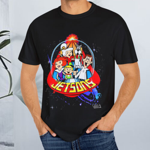 Vintage 1990 The Jetsons Spaceship Cartoon Black T shirt Vintage 1990 The Jetsons Spaceship Cartoon Black T shirt