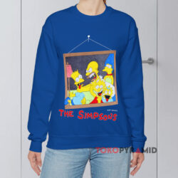 Vintage 1990 The Simpsons Family Portrait Shirt 4 Vintage 1990 The Simpsons Family Portrait Blue Sweatshirt