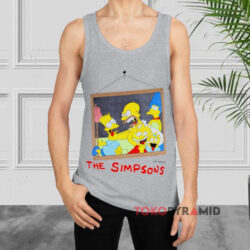 Vintage 1990 The Simpsons Family Portrait Shirt 3 Vintage 1990 The Simpsons Family Portrait Grey Tank Top
