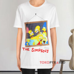 Vintage 1990 The Simpsons Family Portrait Shirt 2 Vintage 1990 The Simpsons Family Portrait White T shirt