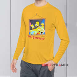 Vintage 1990 The Simpsons Family Portrait Yellow Long sleeved