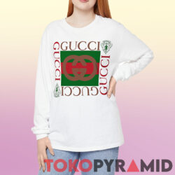 Vintage 1990s Bootleg Gucci Logo Shirt 3 Vintage 1990s Bootleg Gucci Logo Long Sleeve