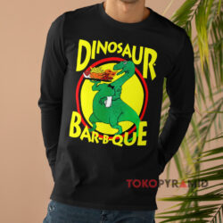 Vintage 1990s Dinosaur Bar-B-Que Shirt 4 Vintage 1990s Dinosaur Bar b que Black Long sleeved
