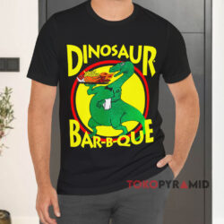Vintage 1990s Dinosaur Bar b que Black T shirt