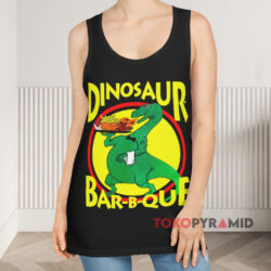 Vintage 1990s Dinosaur Bar-B-Que Shirt 2 Vintage 1990s Dinosaur Bar b que Black Tank Top