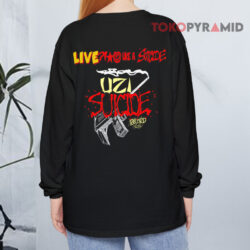 Vintage 1990s Guns N' Roses Uzi Suicide Records Shirt 4 Vintage 1990s Guns N' Roses Uzi Suicide Records Long sleeved Back