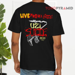 Vintage 1990s Guns N' Roses Uzi Suicide Records Shirt 2 Vintage 1990s Guns N' Roses Uzi Suicide Records T shirt Back