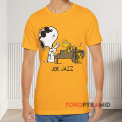 Vintage 1990s Snoopy Joe Jazz Cartoon Yellow T shirt