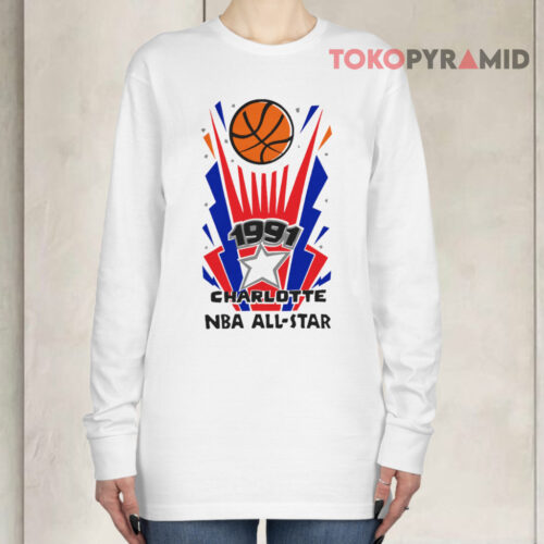 Vintage 1991 Charlotte Nba All star Game Long sleeved